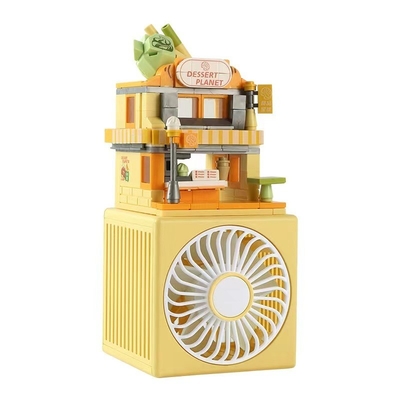 Kleurenprinten voor grafische afbeeldingen 1 Kleur Man USB Kleine ventilator Creatieve kindertaalventilator