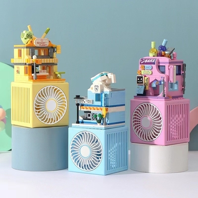 Kleurenprinten voor grafische afbeeldingen 1 Kleur Man USB Kleine ventilator Creatieve kindertaalventilator