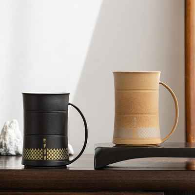 Guofeng Ceramic Water Cup Combinatie Klant Logo Printing Technieken voor Graphics
