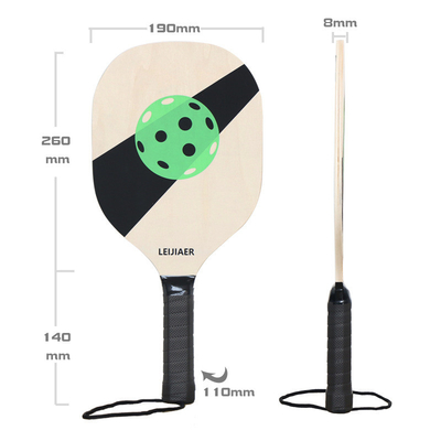 2 houten pikrackets en 2 pikballen essentieel voor het promoten van uw kantoor