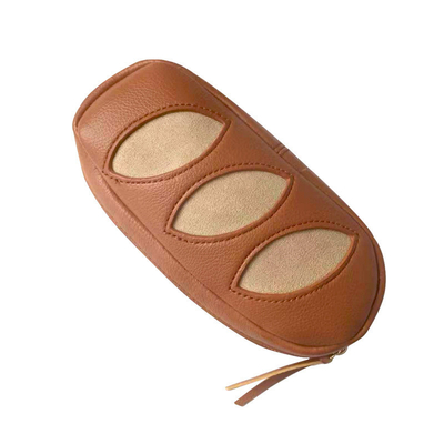 April Fool's Day Textuur Make-up opslagzak schattig klein brood crossbody zak voor activiteiten