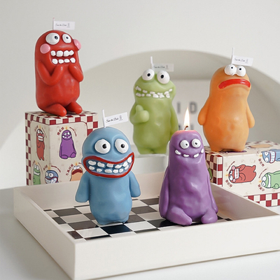 Hotel en Resort Doel Eindgebruiker Clay Man Monster Kaars voor Grappig Jaar Geur Gift