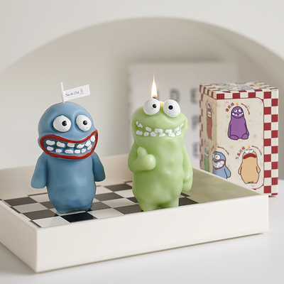 Hotel en Resort Doel Eindgebruiker Clay Man Monster Kaars voor Grappig Jaar Geur Gift