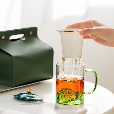 Draakbootfeest cadeau Guan Shan Cha Shui scheiding glasbeker voor kantoor en huis