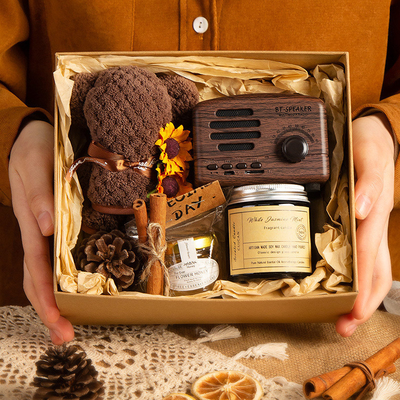 Forest Style Hand Gebaar Gift Box Set Nieuwheid geschenken voor bruidsmeisjes en bruidegom
