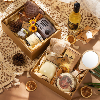 Forest Style Hand Gebaar Gift Box Set Nieuwheid geschenken voor bruidsmeisjes en bruidegom