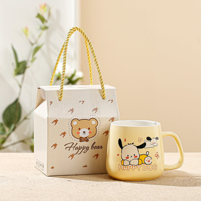 Silk Screen Printed Mug Set Keramische kleurrijke grafische ontwerpen Perfect voor elke gelegenheid