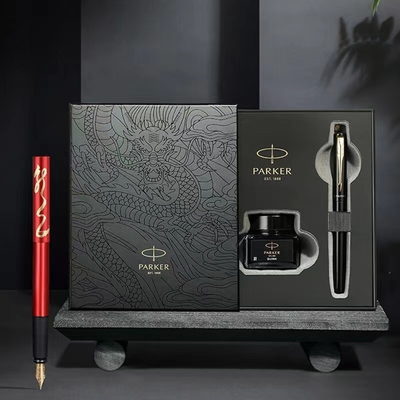 Glanzere schrijfgoud Clip Ink Pen voor zakelijk cadeaubon Zwart Rode Speciale Edition