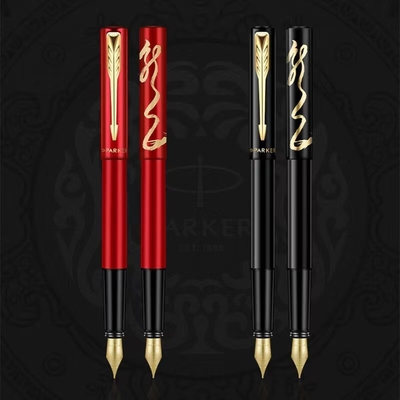 Glanzere schrijfgoud Clip Ink Pen voor zakelijk cadeaubon Zwart Rode Speciale Edition