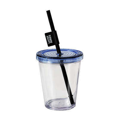 UV-druk Summer Cold Brew Straw Coffee Cup met deksel handig en stijlvol kopje