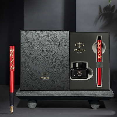 Glanzere schrijfgoud Clip Ink Pen voor zakelijk cadeaubon Zwart Rode Speciale Edition