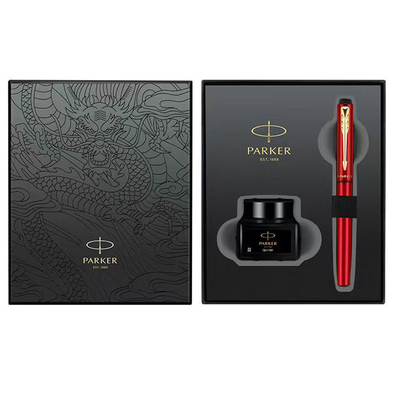 Glanzere schrijfgoud Clip Ink Pen voor zakelijk cadeaubon Zwart Rode Speciale Edition
