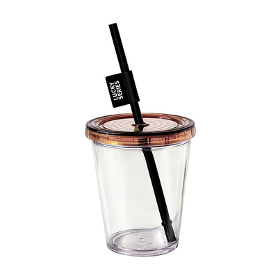 UV-druk Summer Cold Brew Straw Coffee Cup met deksel handig en stijlvol kopje