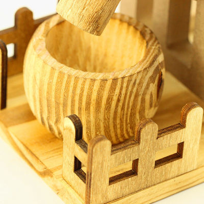 Desktop Handwerk ornamenten Houten kleine waterhamer model voor de landbouw-industrie