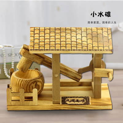 Desktop Handwerk ornamenten Houten kleine waterhamer model voor de landbouw-industrie