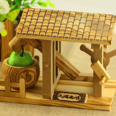 Desktop Handwerk ornamenten Houten kleine waterhamer model voor de landbouw-industrie