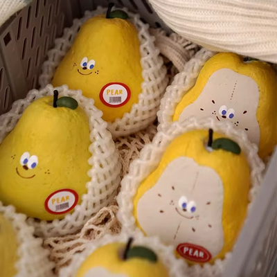 Gele peer geurende kaars cadeau doos voor Valentijnsdag schattig decoratie 2024 Product