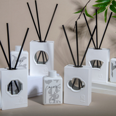 Tuin Chinees Raam Hollow Series Aromatherapie Set Meilan Bamboe Chrysanthemum Jar