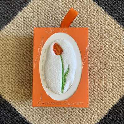 Ins Style Tulp Handdoek Uniek Vrouwendag Souvenir voor Landbouwliefhebbers
