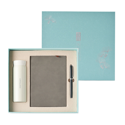 Business Set voor landbouw slot thermos mok pen en draagbare notebook aanpasbaar
