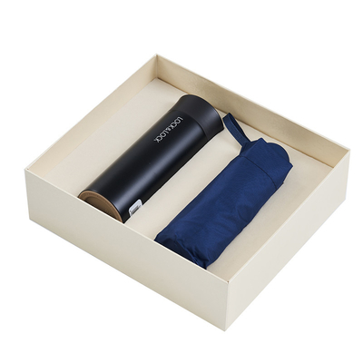 Geschenken Slot Geniet Set D Slot Thermos Cup UV Draagbare paraplu met aangepaste kleur
