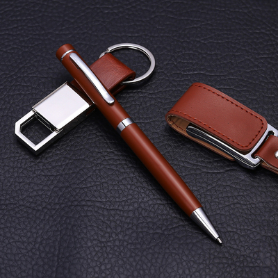 UV-printen Herdenkingsgeschenk Creative Sleutelhanger USB-aandrijving Signatuur Pen Set