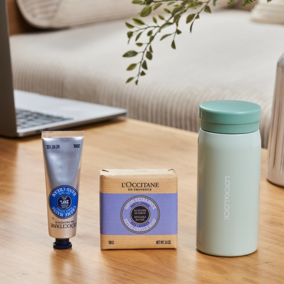 C Lock Thermos Mug L'Occitane Zeep Hand Cream Set Ideaal voor hotel- en resortgasten