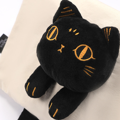 Logo van de klant Gaia Anderson Kat Canvas Tas Plush Schoudertas Diagonale Straddle Tas