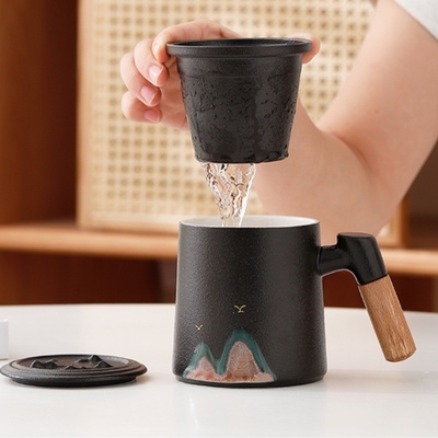 Creatief Qianli Jiangshan Office Cup Set Perfecte nieuwigheid cadeautjes voor hotel en resort