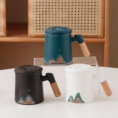 Creatief Qianli Jiangshan Office Cup Set Perfecte nieuwigheid cadeautjes voor hotel en resort
