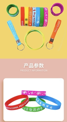 LED licht nieuwigheid cadeautjes siliconen polsband met lichtgevende letters en aangepaste kleur