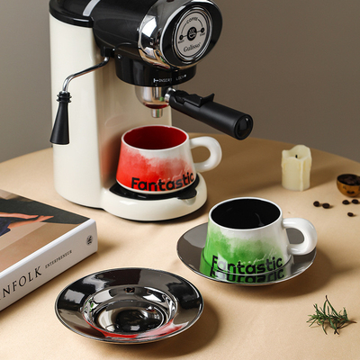 Capaciteit Waterbeker Grote Latte Art Cup in Fantesi-serie voor op maat gemaakte zakelijke geschenken