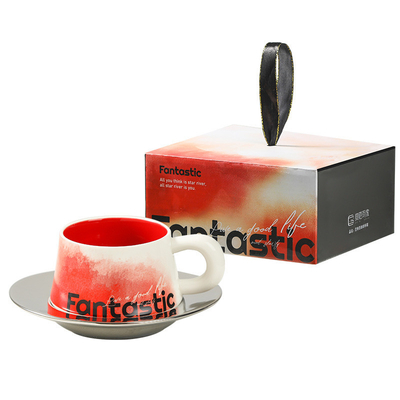Capaciteit Waterbeker Grote Latte Art Cup in Fantesi-serie voor op maat gemaakte zakelijke geschenken