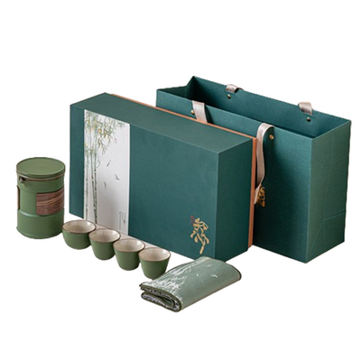 Presentatie Geschenk Set Klant Logo Theeset Theepot Meesterbeker Theekop*3 Theetoilet*1