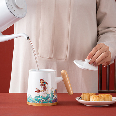 Gepersonaliseerde keramische thee set voor Business Companion Gift en Logo Printing