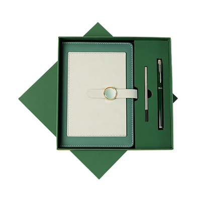 High-end conferentiekompanion cadeau A5 kleur blokkerend notitieboek en metaalneutrale pen