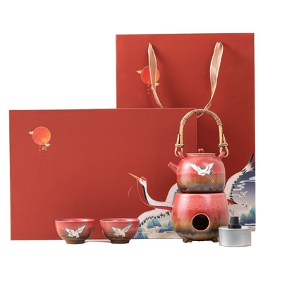 Xianhe Yangwen Theepot Alcohol Lamp Thee Warmer Set Bedrijfscadeau met 1 kleurenprinter
