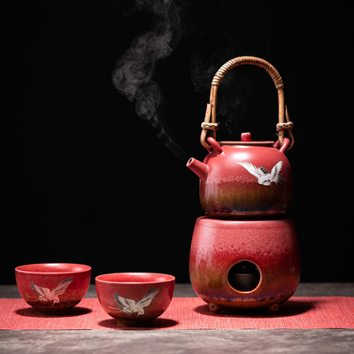 Xianhe Yangwen Theepot Alcohol Lamp Thee Warmer Set Bedrijfscadeau met 1 kleurenprinter