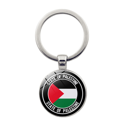 Zink Alloy Metal Nationale vlag Sleutelhanger Hanger Kristal Sleutelhanger Sieraden Kaart Hot Trend