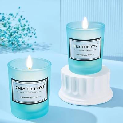 2 kleuren gedrukt blauw cadeautje set aromatherapie kaars badbal voor feest Moederdag