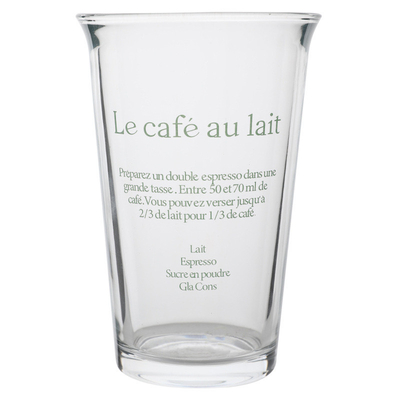 350 ml Ins Fashion Text Print Glasbeker voor Retro Waterbeker IJskop Koffie Latte Theesoutbeker