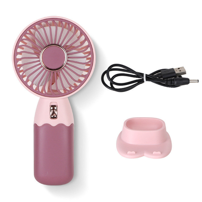 Creatieve Cartoon Mini Handheld koeling Kleine ventilator Draagbare USB oplaadtelefoon stand Kleine ventilator 2024 RAMADAN Product