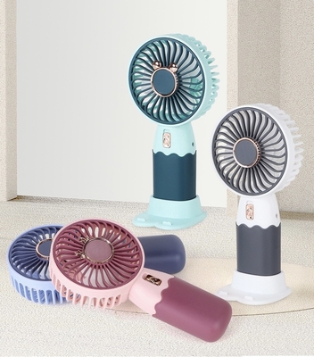 Creatieve Cartoon Mini Handheld koeling Kleine ventilator Draagbare USB oplaadtelefoon stand Kleine ventilator 2024 RAMADAN Product