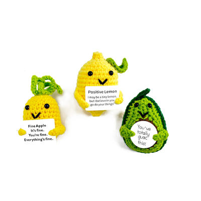 Aardappelpoppen hangers handgemaakte gebreide speelgoed cadeau met positieve energie aangepaste grootte
