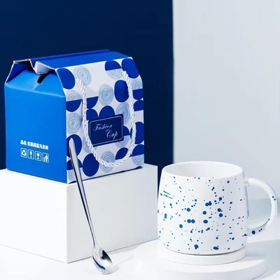 Gepersonaliseerd logo geaccepteerd Geful Home Klein Blauwe mok Kleur Boxrac voor jaargelegenheid
