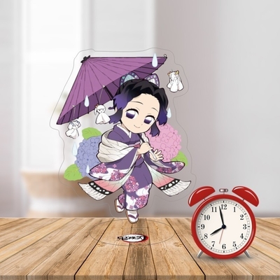 Ghost Slayer Blade Acrylic Standing Card voor Studenten Anime Desktop Cartoon Souvenir