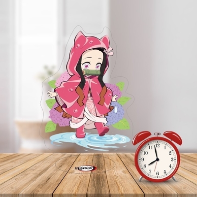 Ghost Slayer Blade Acrylic Standing Card voor Studenten Anime Desktop Cartoon Souvenir