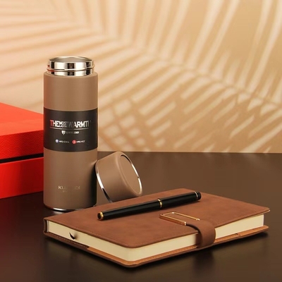 304 roestvrij staal Kuandi 5076 Fountain Pen en Notebook Geïsoleerde Cup voor onderweg