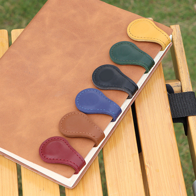 Kleurenprinten voor grafische afbeeldingen 5 Kleur leer boekmerk Dubbelzijdig handclip Promotie