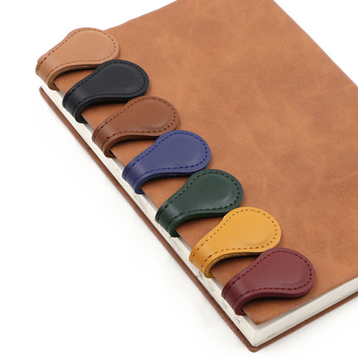 Kleurenprinten voor grafische afbeeldingen 5 Kleur leer boekmerk Dubbelzijdig handclip Promotie